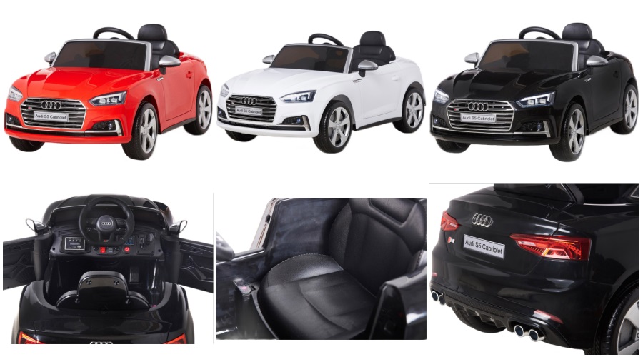 Cotxes elèctrics amb llicència Audi S5 per a nens de 10 anys per conduir