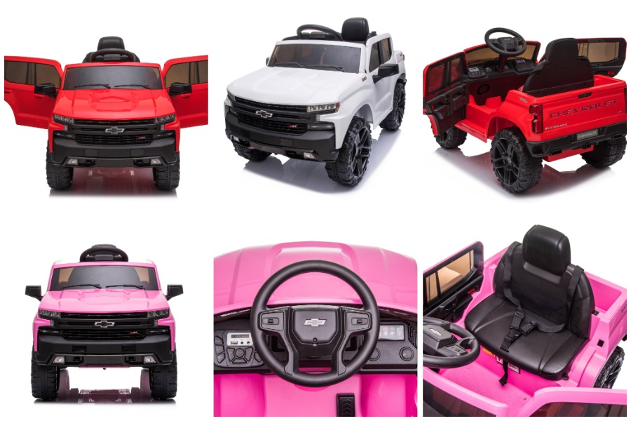 Licenza Chevrolet Silverado Trail Boss LT xoguetes para montar ao aire libre para nenos