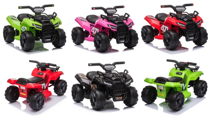 Mainan sepeda motor roda 4 non lisensi untuk anak-anak