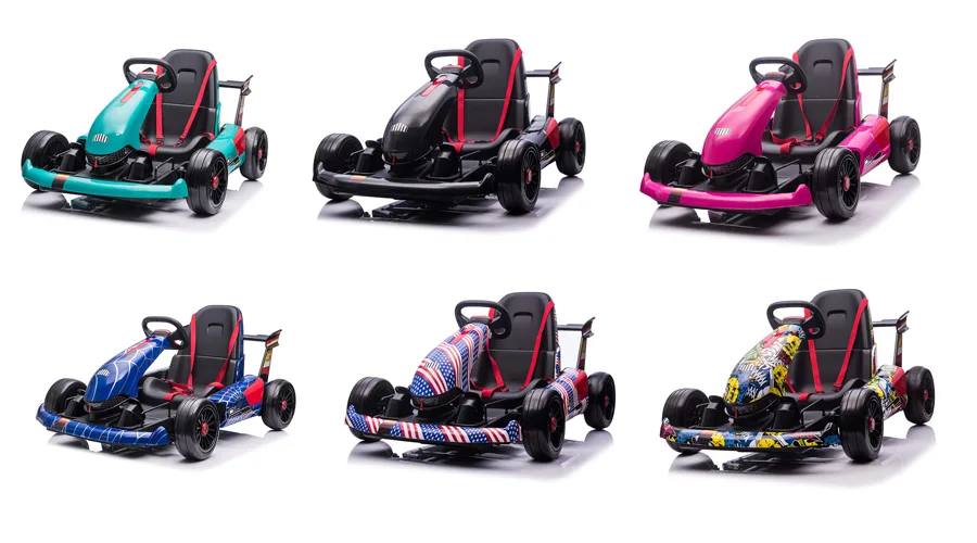 24V Electric Go Kart with Drift Function and Safety Belts (1)