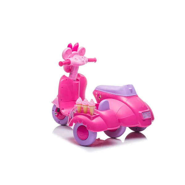 6V Children Electric Motorcycle With side car bucket for Girls