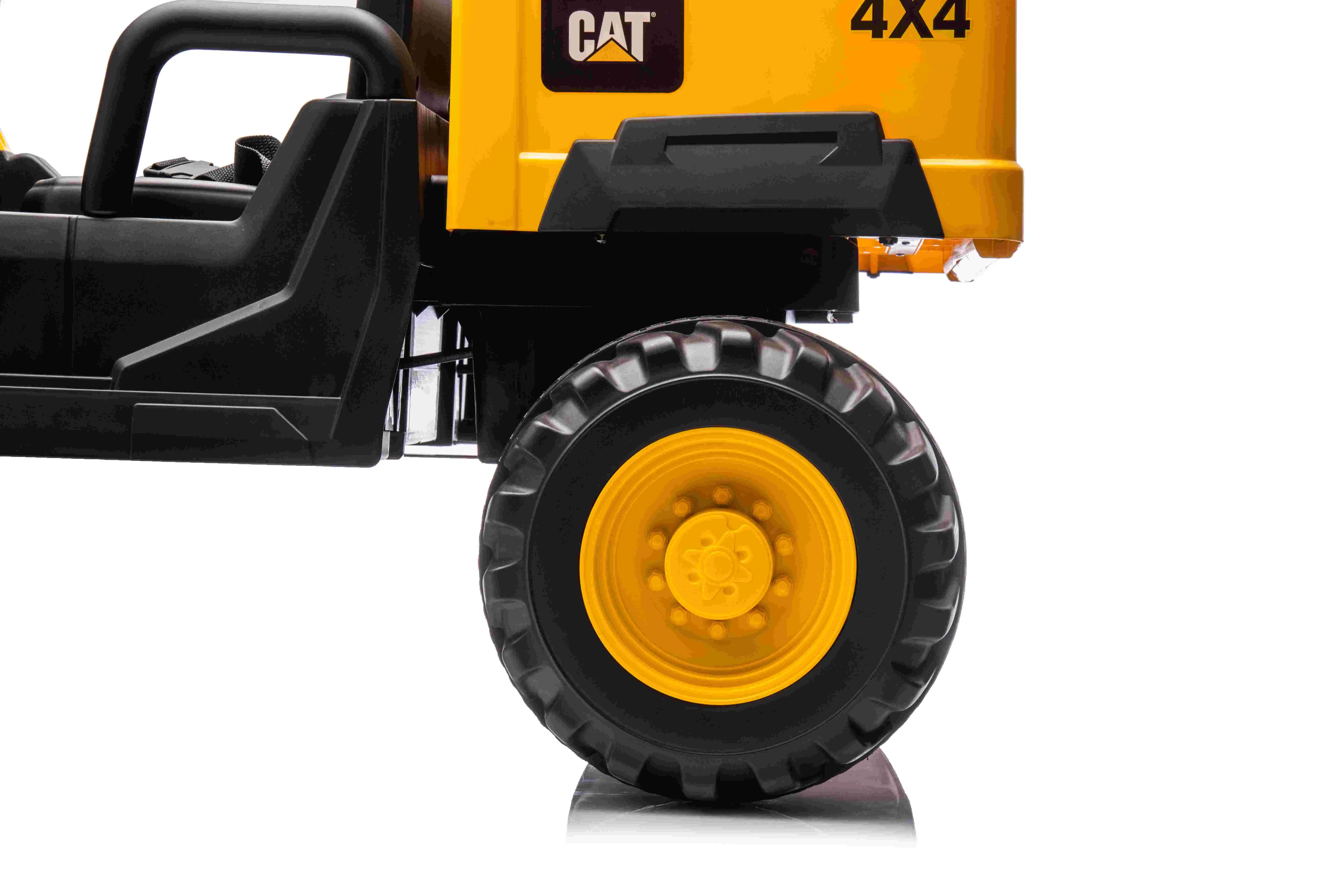 2025 License New Yellow CAT UTV Rechargeable 12V RC Ride On Electric Car Ride-on Kit Fun Toys Car For Kids