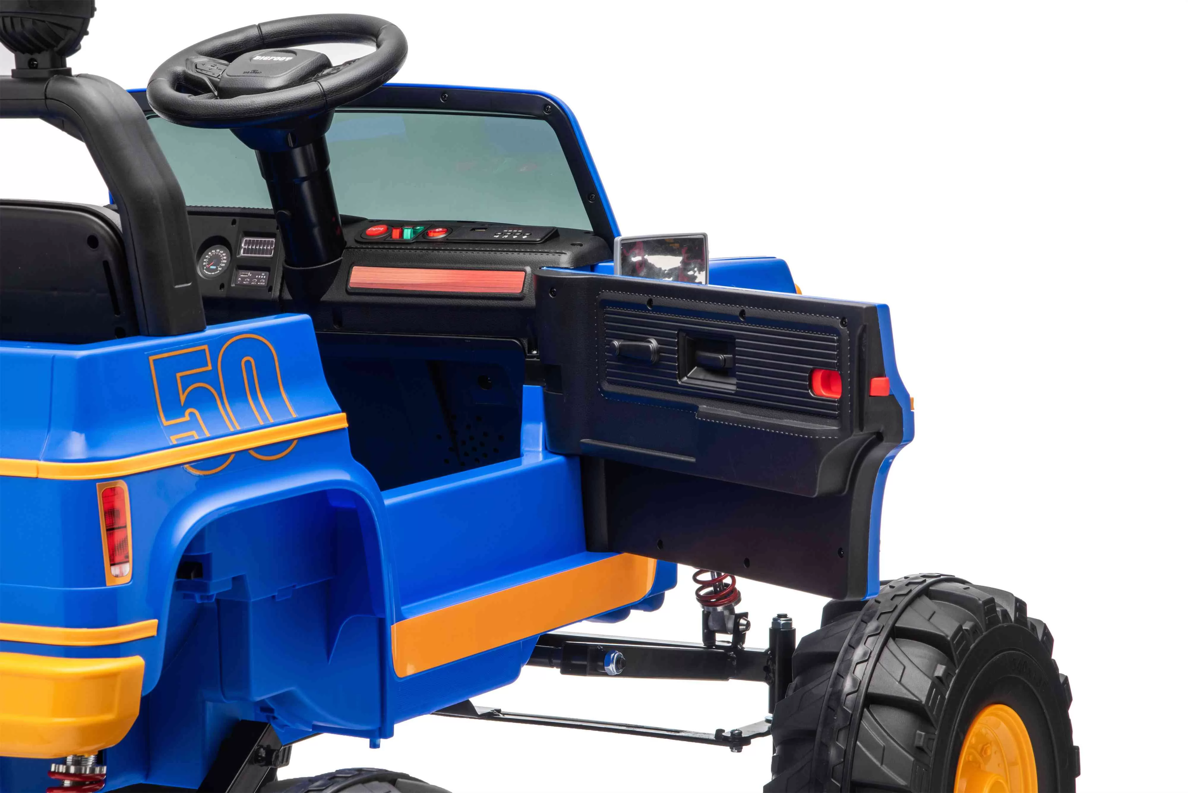 CL-SHJ62609 BIG FOOT Licensed 24V Ride-On Monster Truck with 2.4G Remote, 4WD Suspension & LED Lights