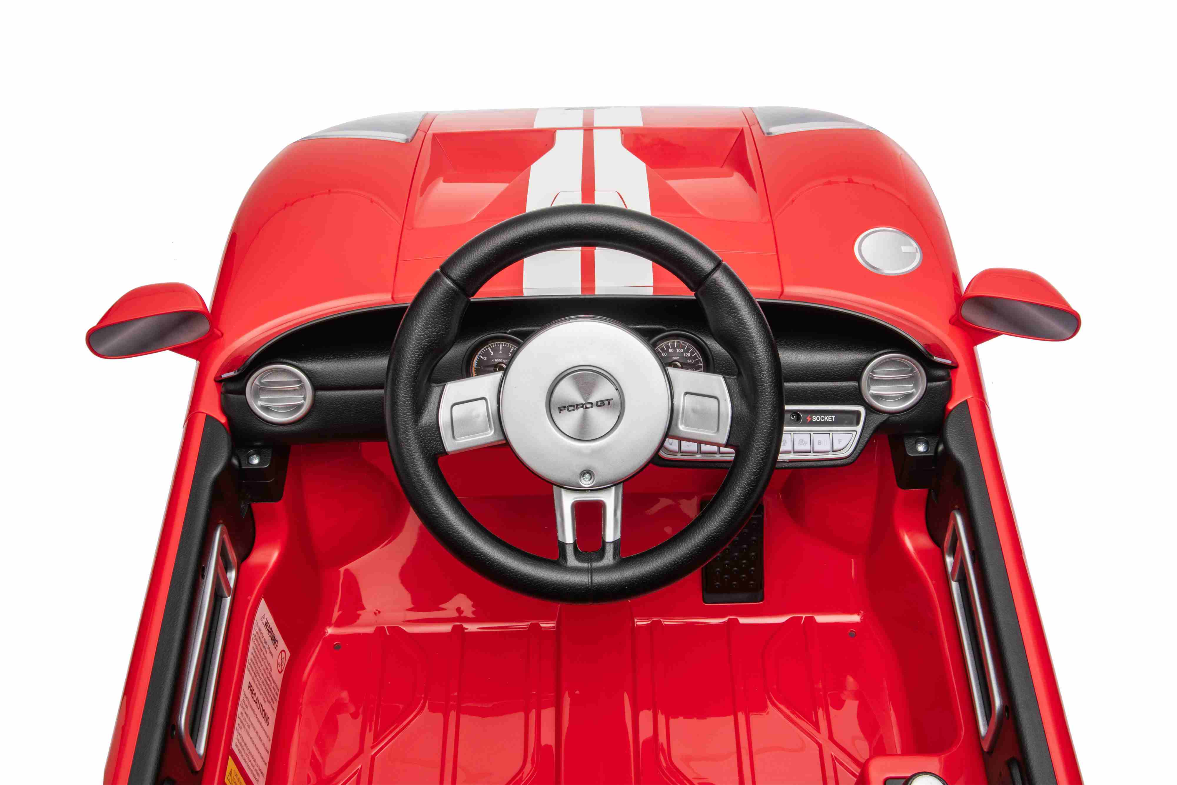 Ford GT Licensed Kids Ride-On Car — 12V 4-Motor Electric Sports Car with Bluetooth, Mobile App & LED Lights
