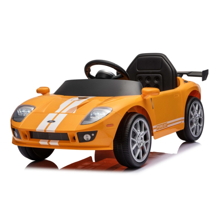 Ford GT Licensed Kids Ride-On Car — 12V 4-Motor Electric Sports Car with Bluetooth, Mobile App & LED Lights