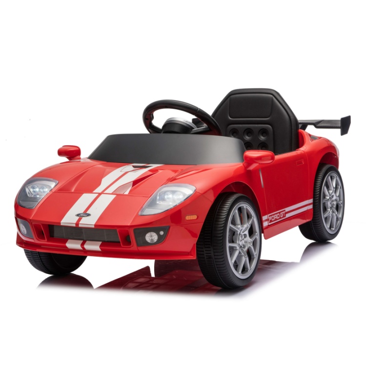 Ford GT Licensed Kids Ride-On Car — 12V 4-Motor Electric Sports Car with Bluetooth, Mobile App & LED Lights