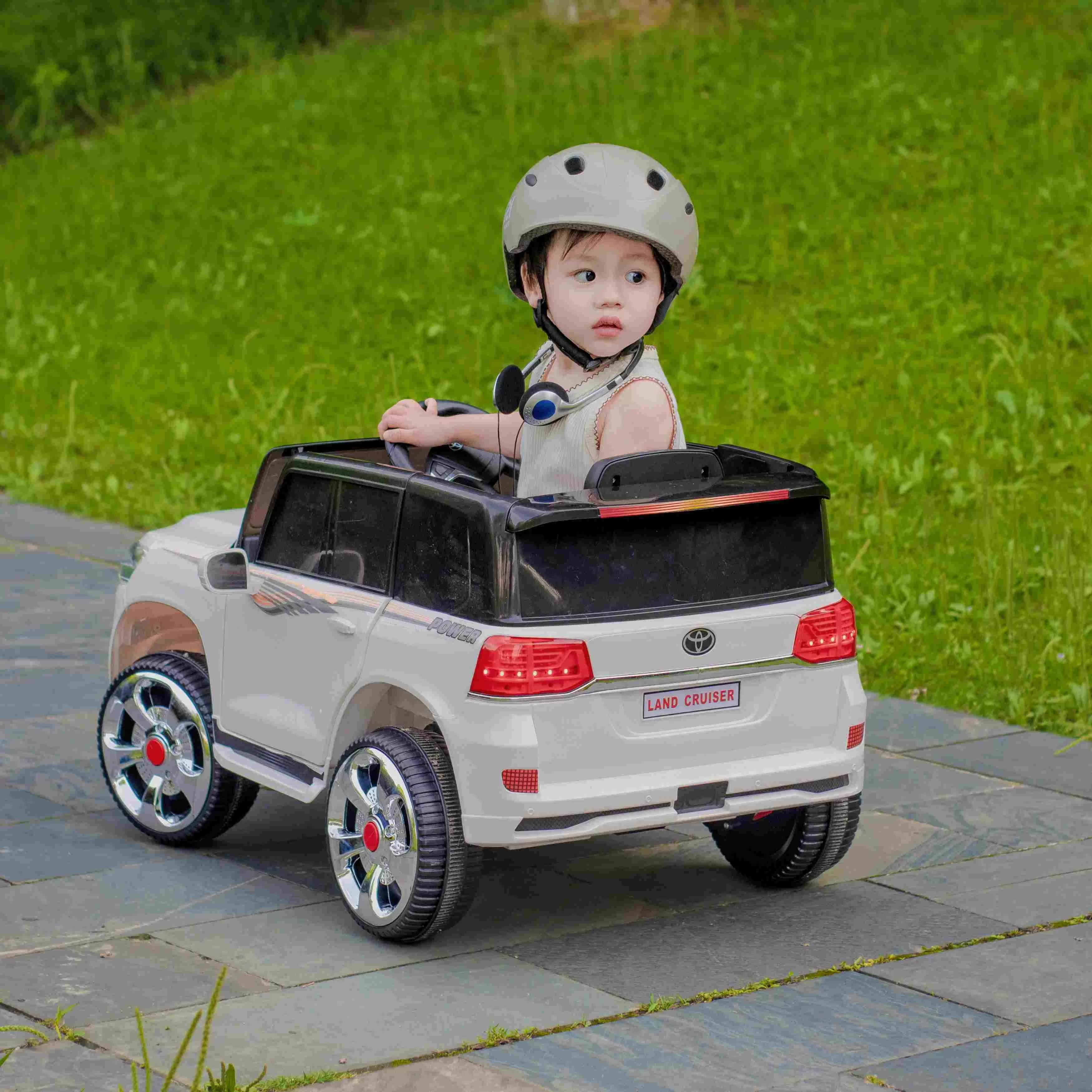 Kids Battery Powered Toyota Land Cruiser Electric Ride-On Car