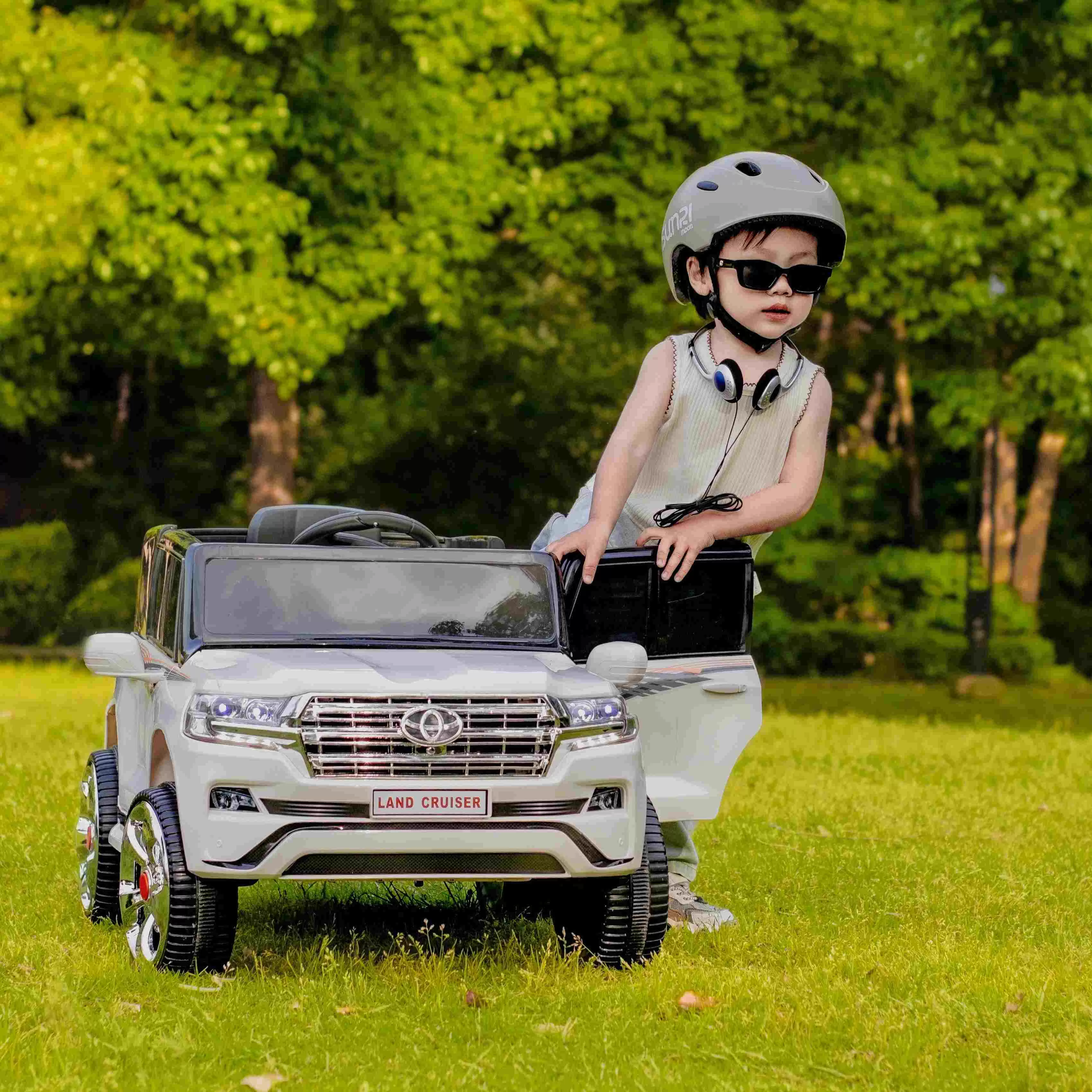 Kids Battery Powered Toyota Land Cruiser Electric Ride-On Car