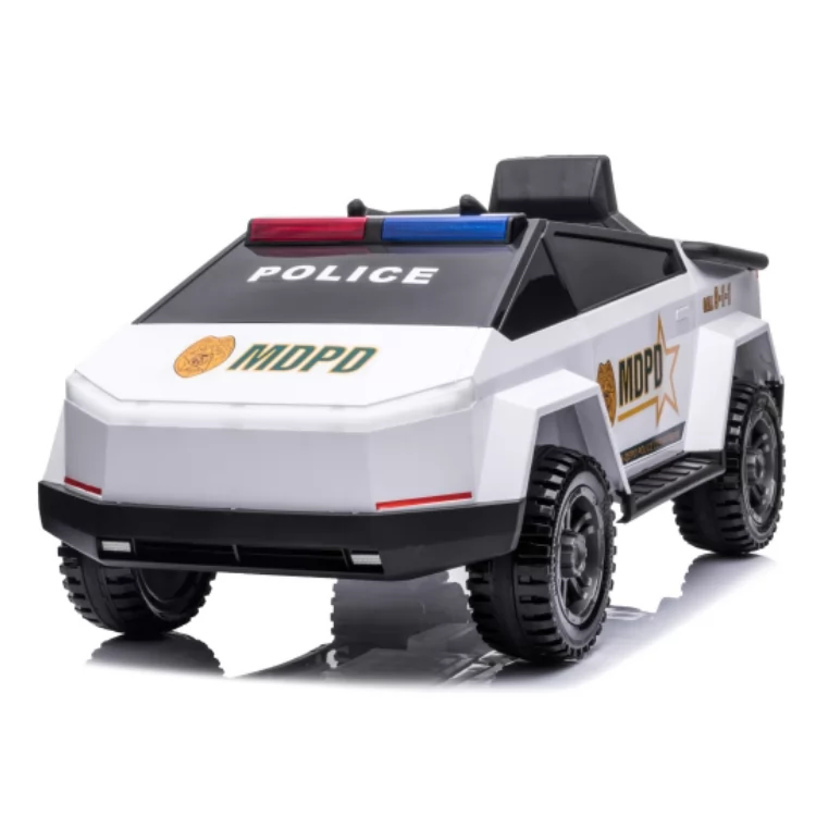 CN-SHJ102102P Cybertruck Kids Police & Fire Truck Electric Car – Emergency Vehicle Ride-On