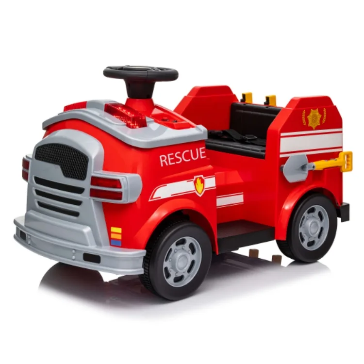 2024 New12v Battery Kids Electric Fire truck Car children battery ride on cars for kids