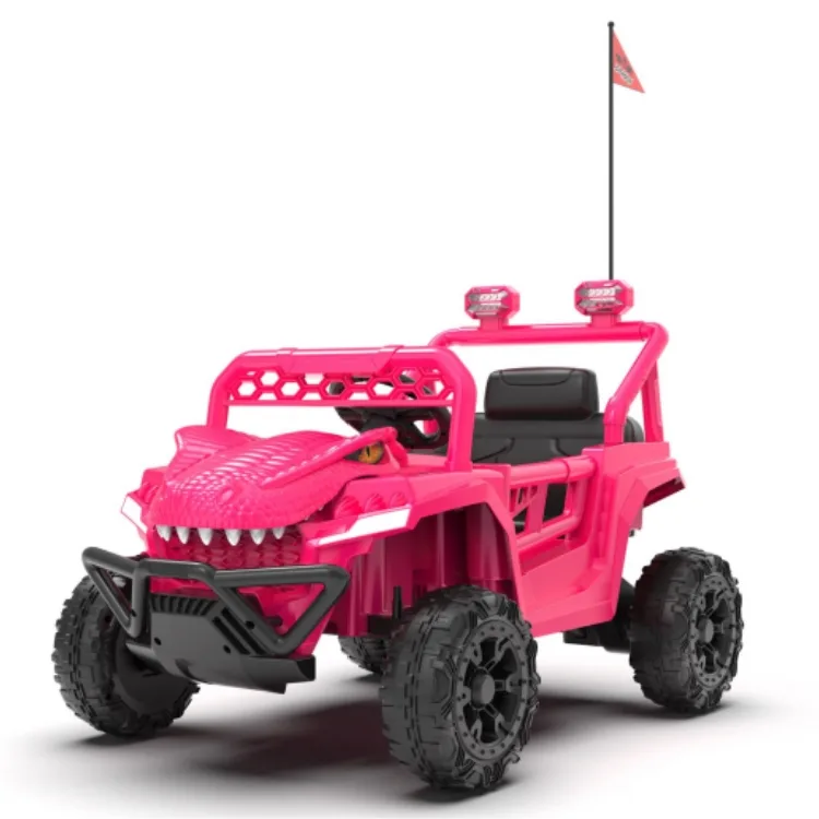 CN-TJB20820 Dinosaur Electric Ride-On Car 12V 2-Seater with Bluetooth and Four-Wheel Suspension