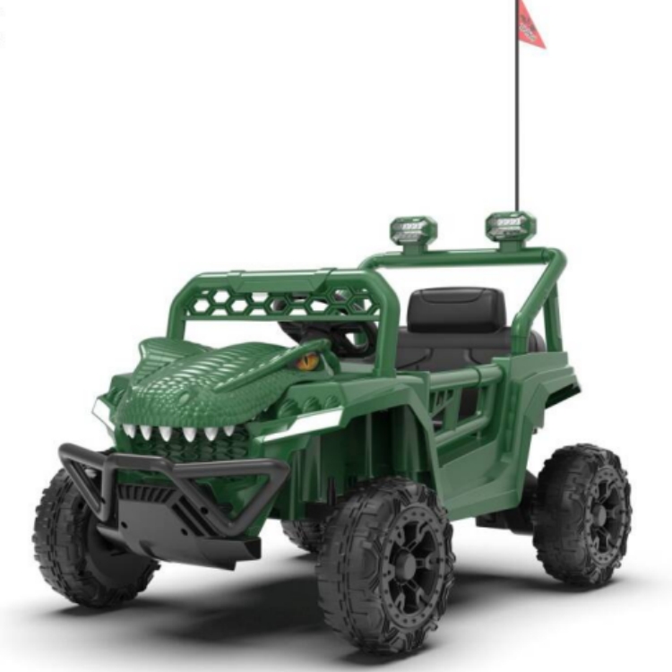CN-TJB20820 Dinosaur Electric Ride-On Car 12V 2-Seater with Bluetooth and Four-Wheel Suspension Featured Image