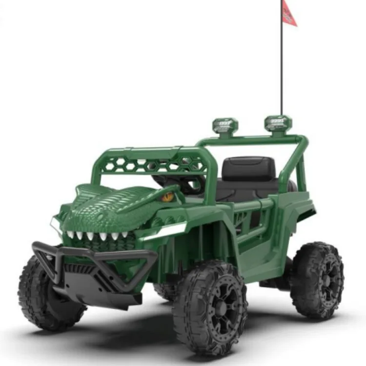 CN-TJB20820 Dinosaur Electric Ride-On Car 12V 2-Seater with Bluetooth and Four-Wheel Suspension