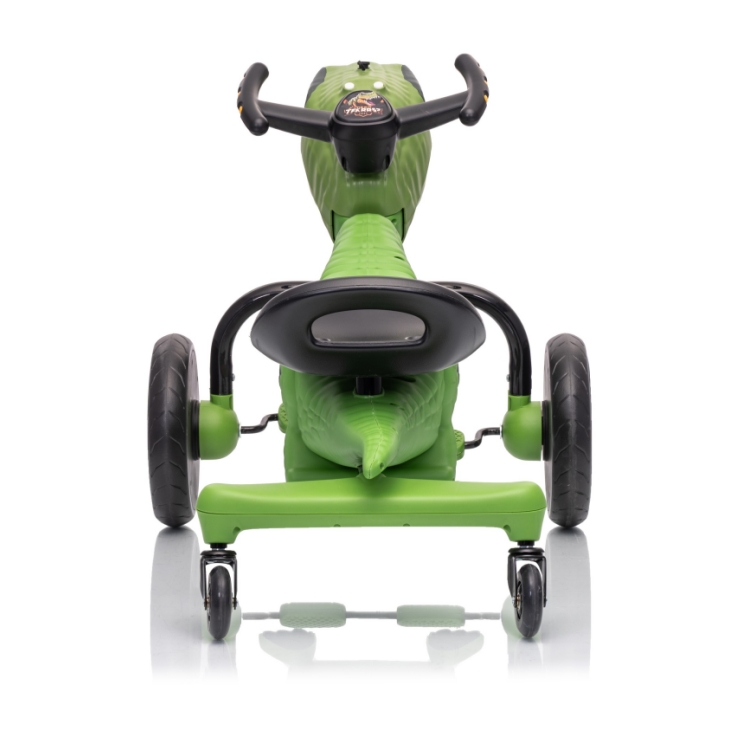 Kids Ride On Dinosaur Pedal Car Drifting Sliding Toy 88x54x57cm Water Spray LED Lights Music EVA Wheels Wholesale