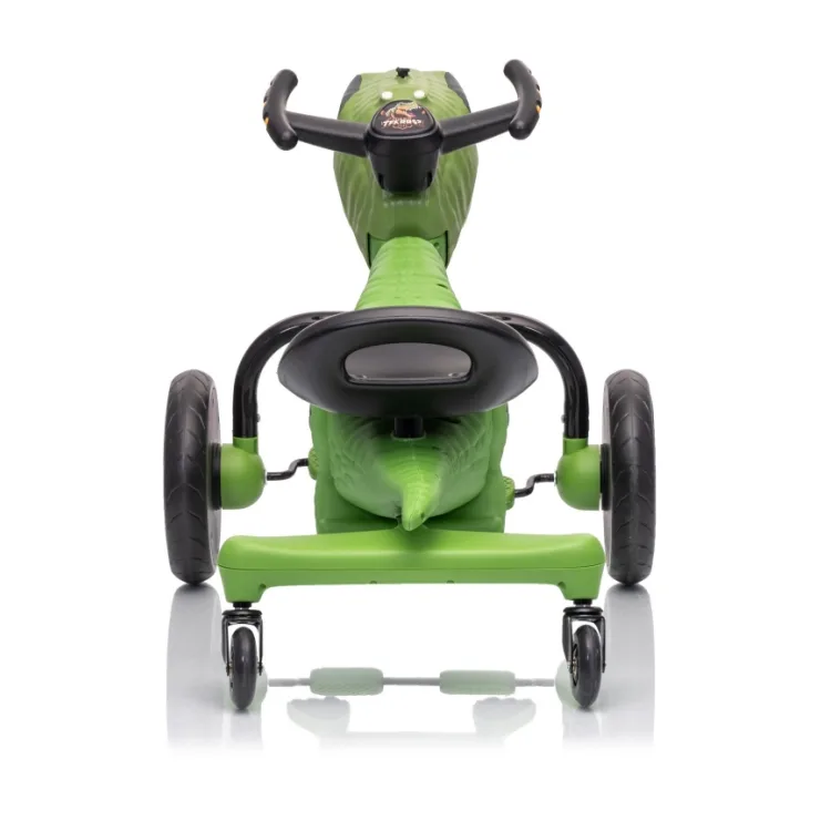 Kids Ride On Dinosaur Pedal Car Drifting Sliding Toy 88x54x57cm Water Spray LED Lights Music EVA Wheels Wholesale