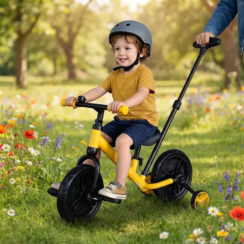 CT-NBJ7TF01B 3-in-1 Kids Bike – Balance Bike, Tricycle & Push Bar | CHITUO