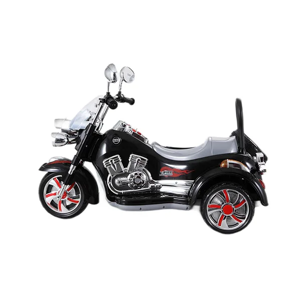 Double 6V kids motorcycle with side car