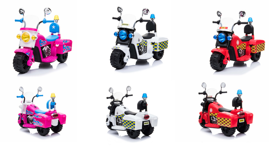 Elektrisk motorcykel til børn politimotorcykel