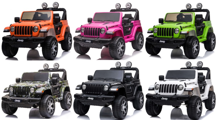 Four Motors Electric Toy Jeep With Wrangler Rubicon License
