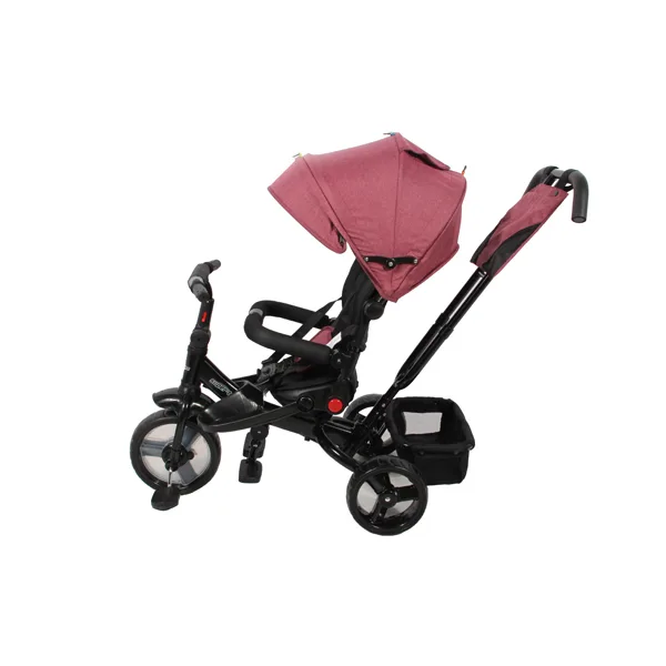 Kids Tricycle with EVA wheels and Adjustable Canopy