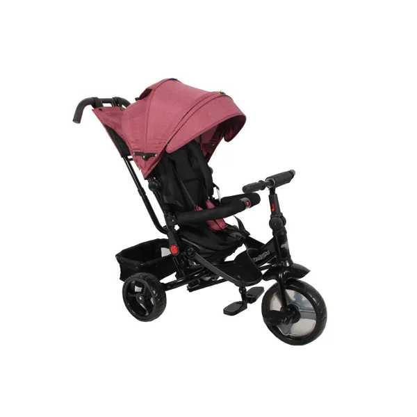 Kids Tricycle with EVA wheels and Adjustable Canopy