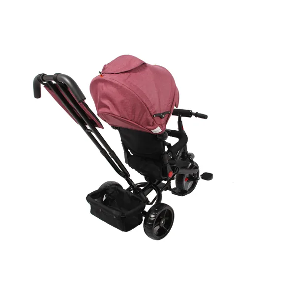 Kids Tricycle with EVA wheels and Adjustable Canopy