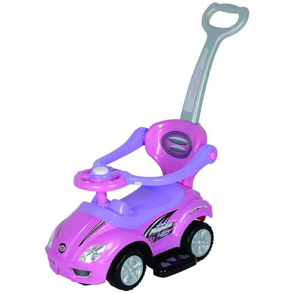 Solid 3 in 1 Baby Push Car Ridable Toy Cart