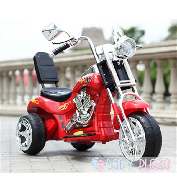 Three- wheel kids motorcycle with backrest (1)