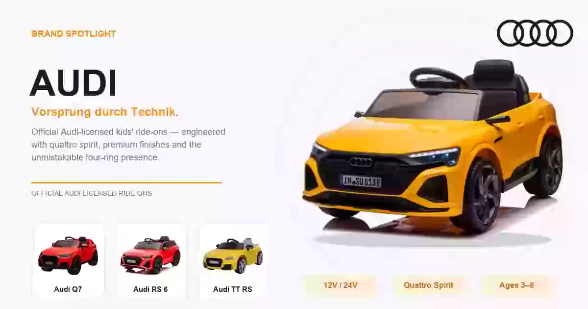 Audi Licensed Ride-On Cars Wholesale | CHITUO Official Supplier