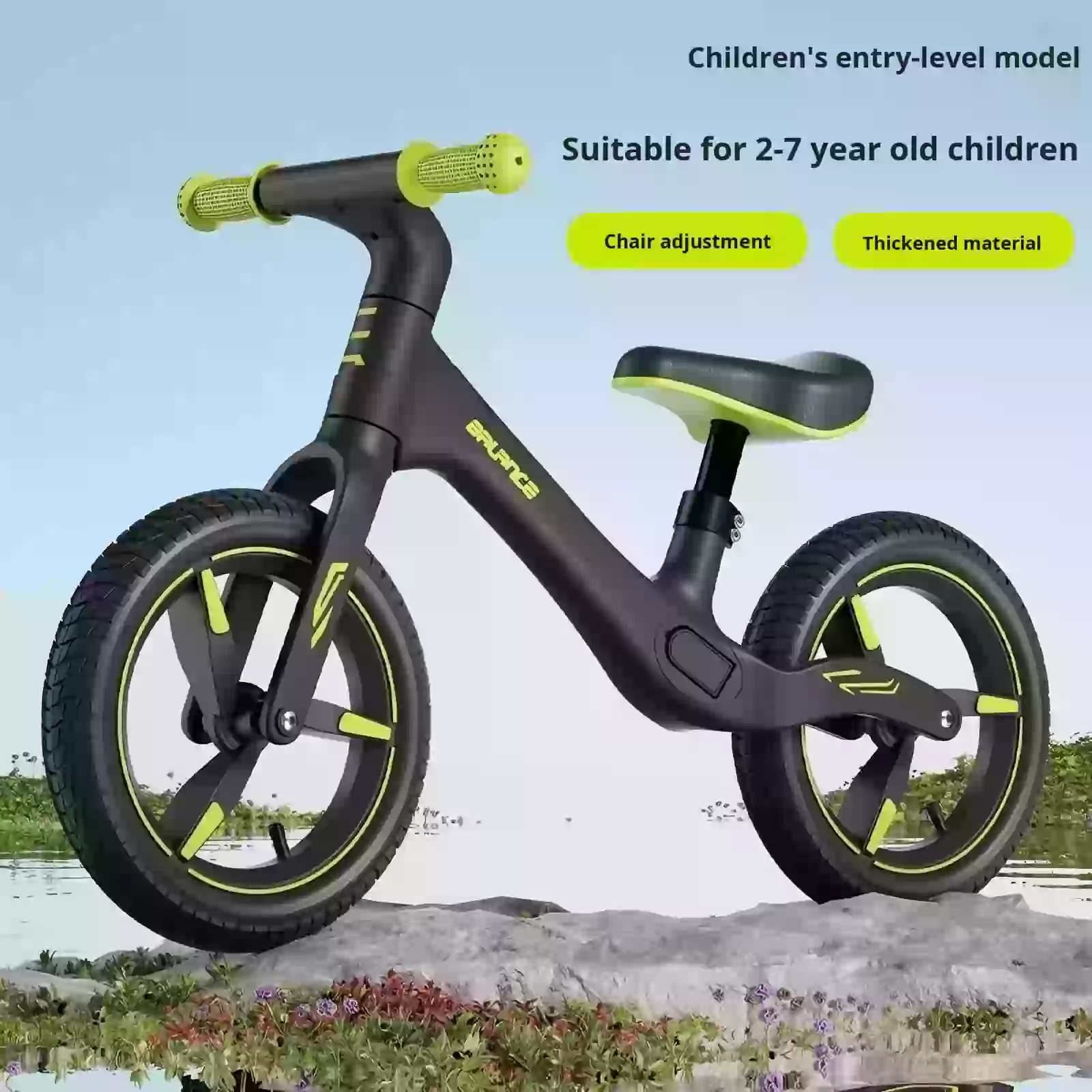 Chituo CB-X1S7 Kids Balance Bike – 12″ Inflatable Wheels, EN71 Certified