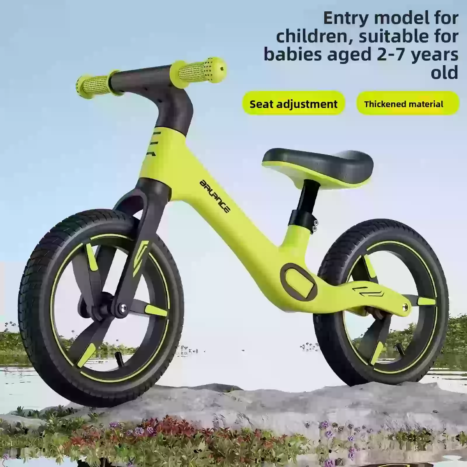 Chituo CB-X1S7 Kids Balance Bike – 12″ Inflatable Wheels, EN71 Certified
