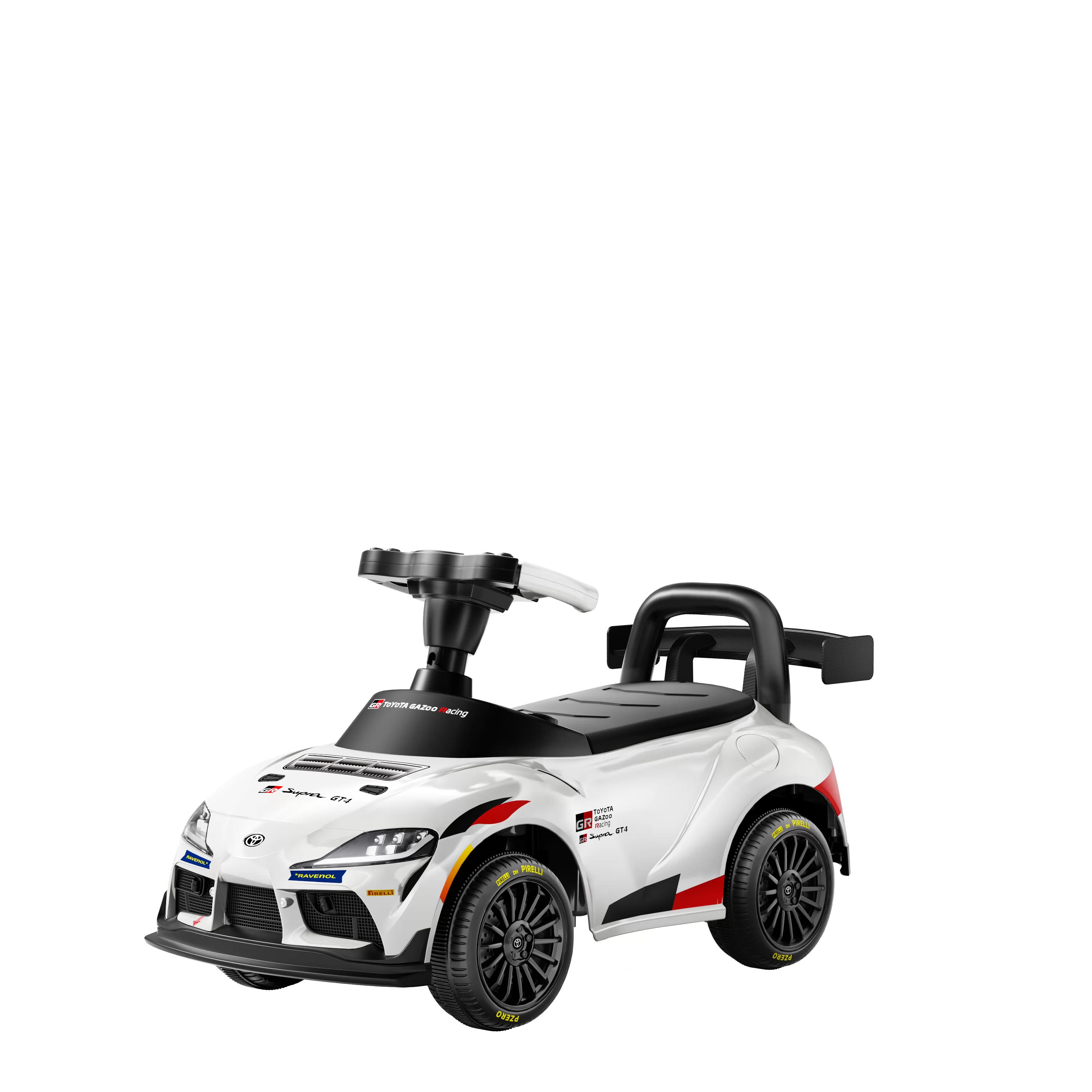 Official Licensed Toyota GR Supra GT4 Kids Ride-On Car 6V Electric Glide & Parent Push Handle