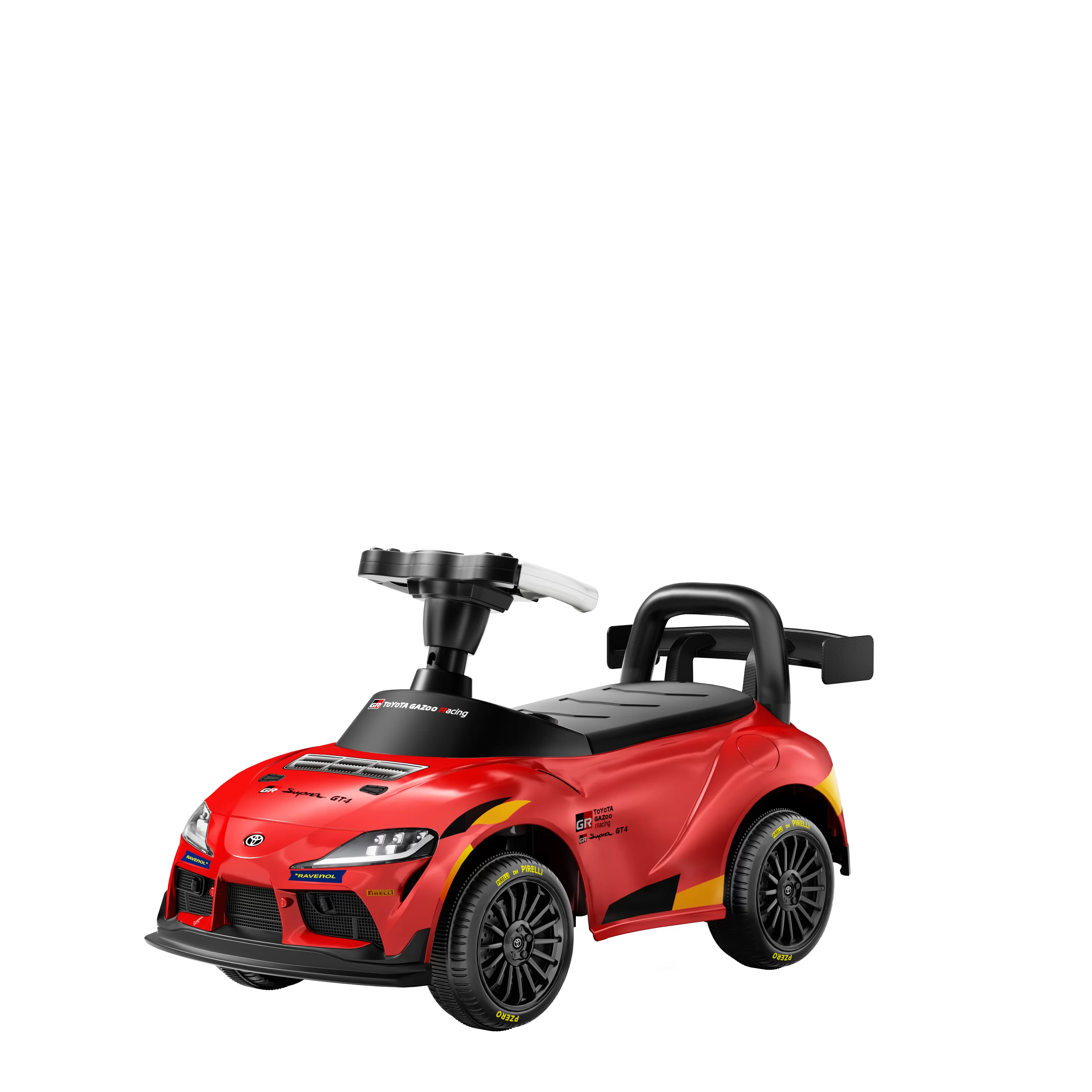 Official Licensed Toyota GR Supra GT4 Kids Ride-On Car 6V Electric Glide & Parent Push Handle