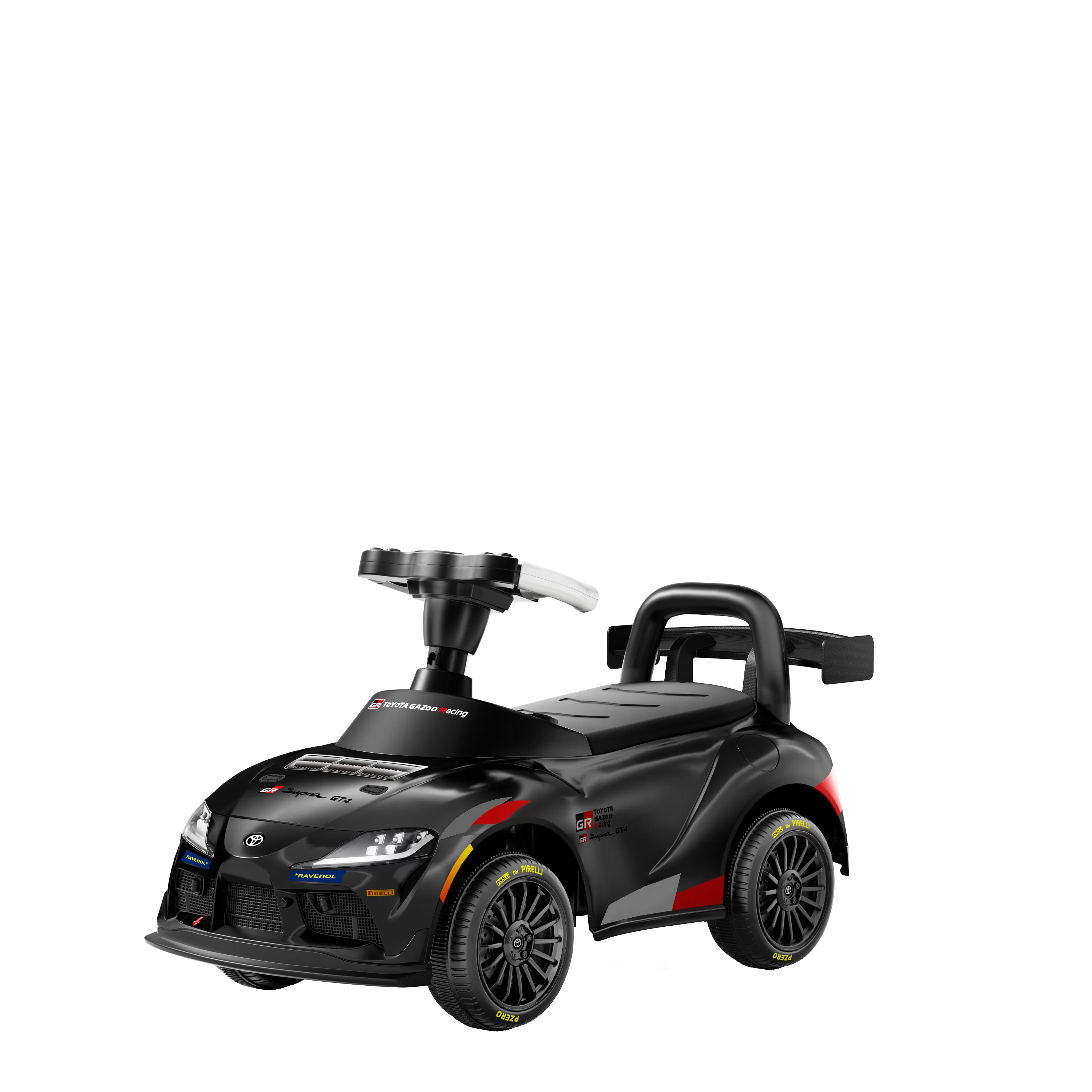 Official Licensed Toyota GR Supra GT4 Kids Ride-On Car 6V Electric Glide & Parent Push Handle