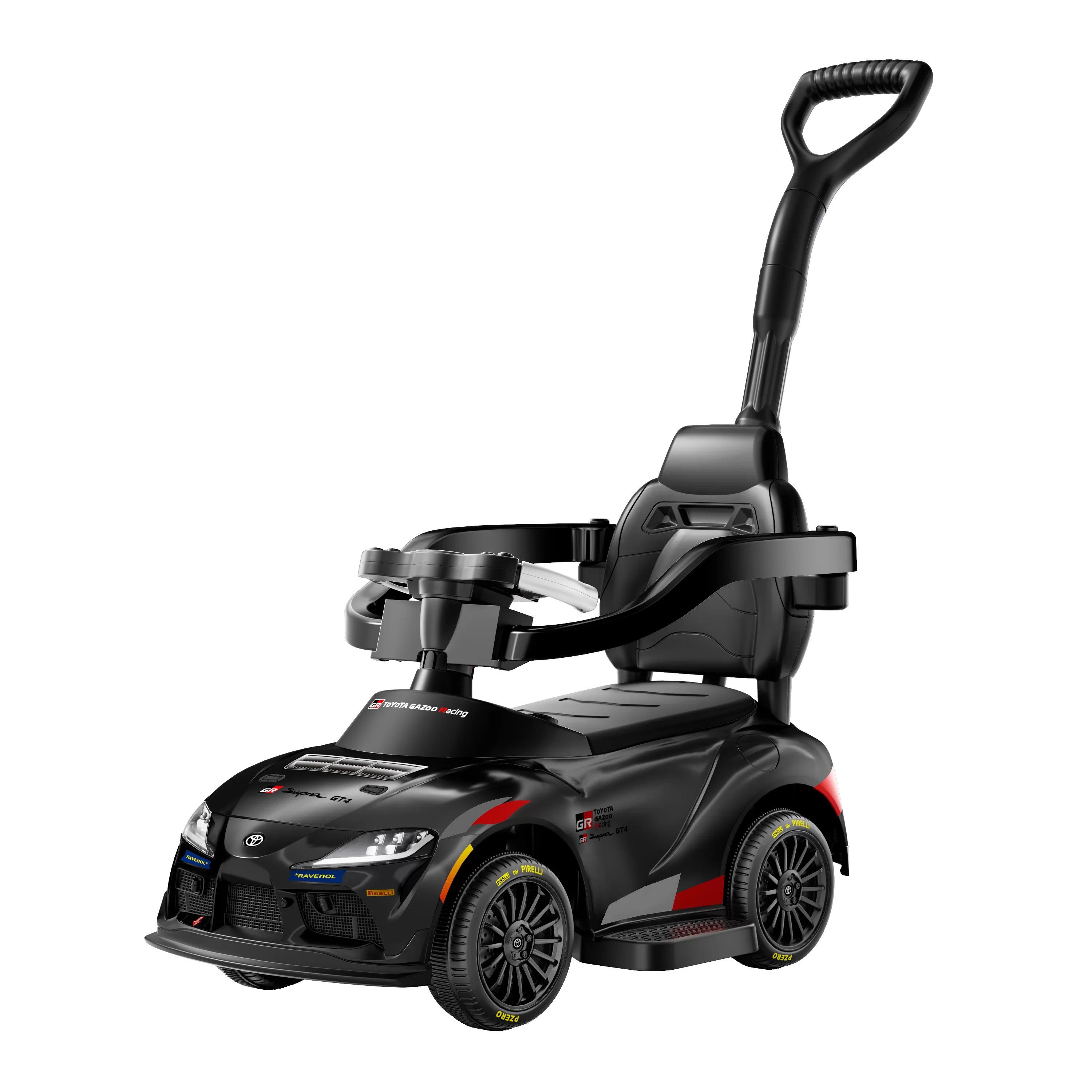 Official Licensed Toyota GR Supra GT4 Kids Ride-On Car 6V Electric Glide & Parent Push Handle