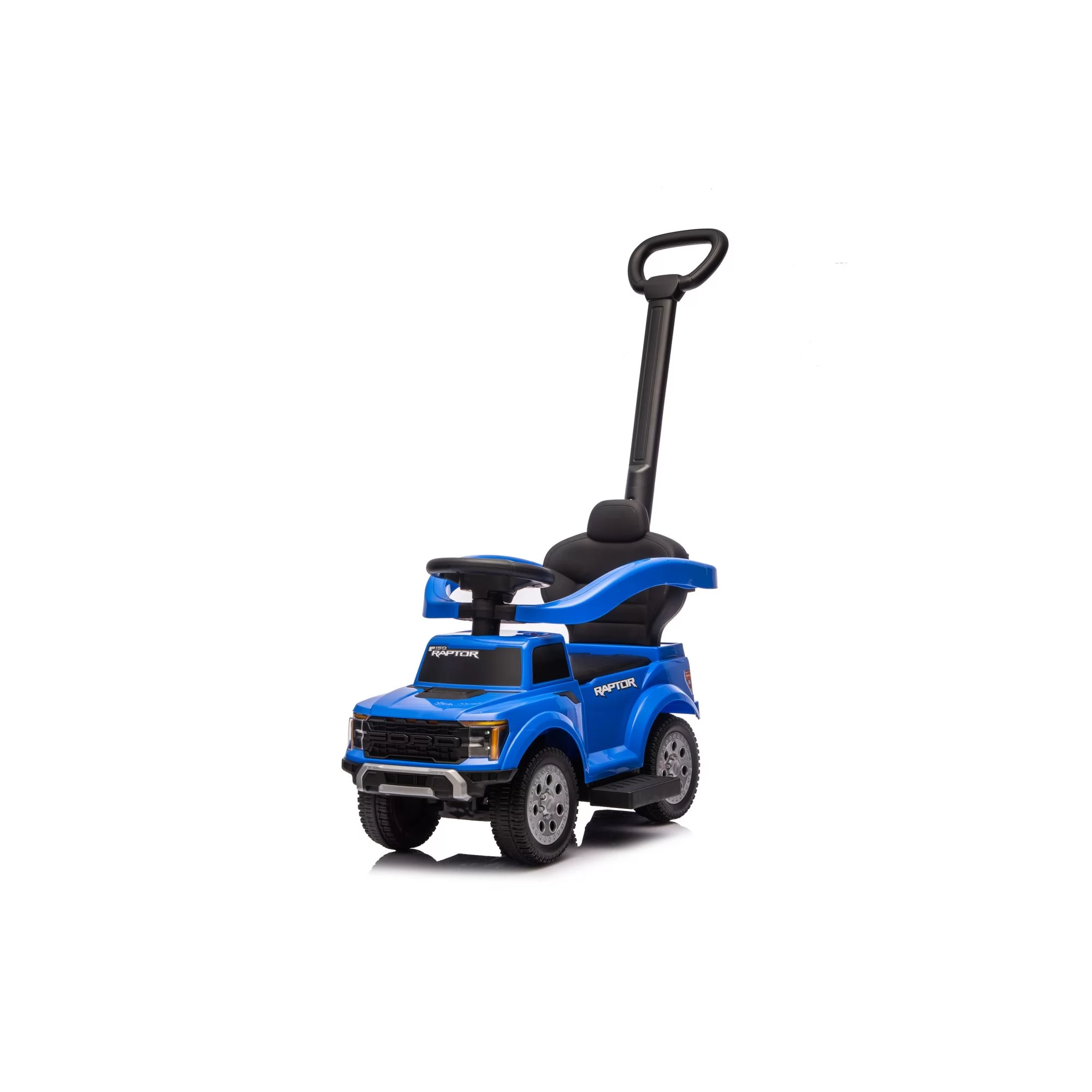 Official Licensed Ford F-150 Raptor Kids Push Car — Foot-to-Floor Ride-On Truck with Parent Steering Handle, Safety Bar & Engine Sound for Toddlers 12-36 Months