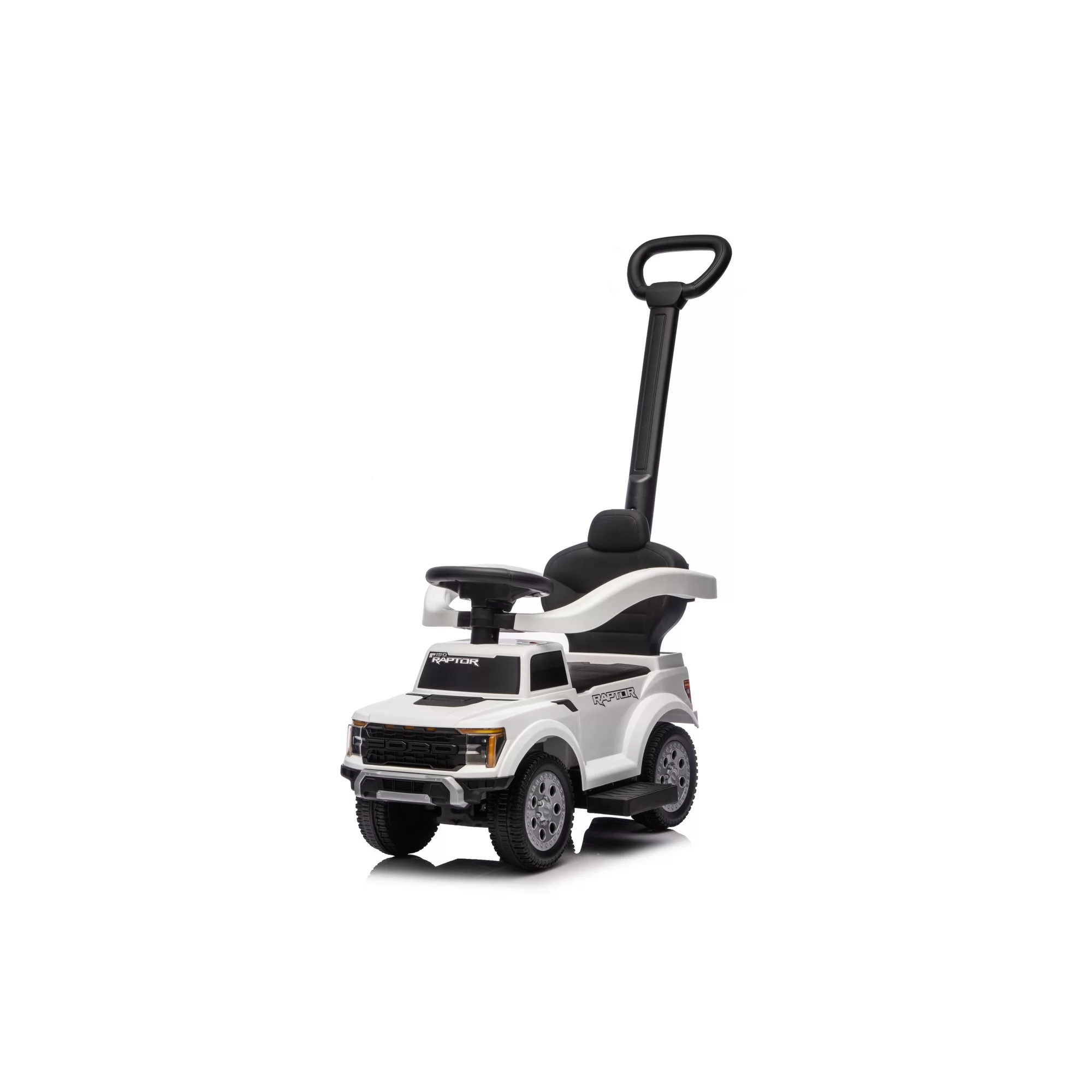 Official Licensed Ford F-150 Raptor Kids Push Car — Foot-to-Floor Ride-On Truck with Parent Steering Handle, Safety Bar & Engine Sound for Toddlers 12-36 Months