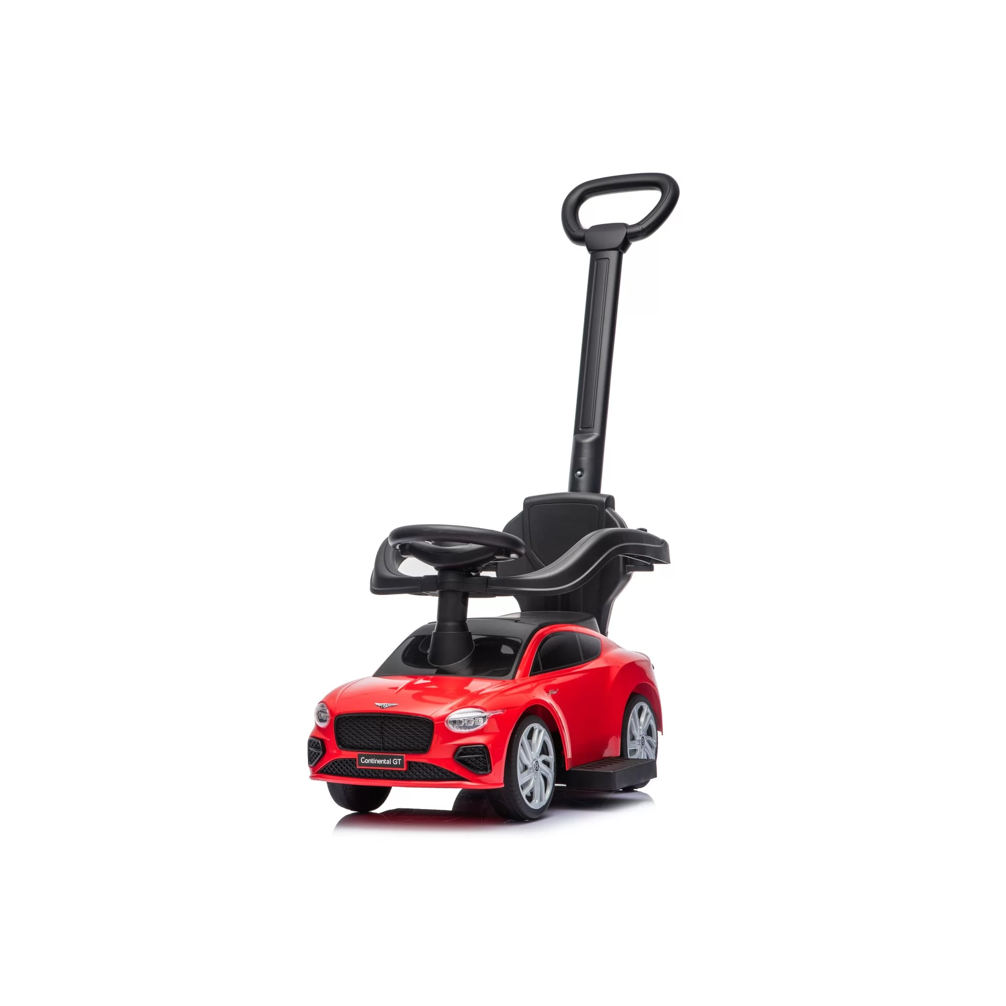 Official Licensed Bentley Continental GT Foot-to-Floor Ride-On Car for Toddlers with Parent Handle & Storage Seat