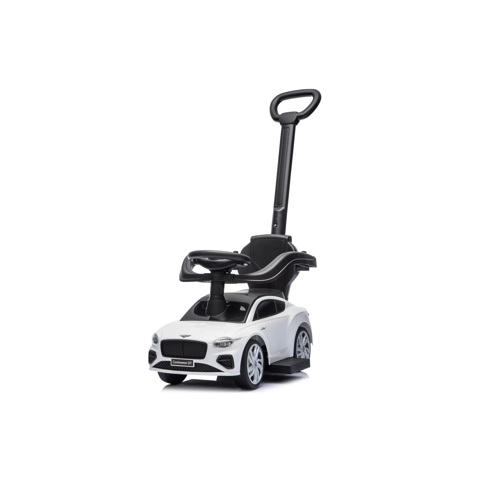 Official Licensed Bentley Continental GT Foot-to-Floor Ride-On Car for Toddlers with Parent Handle & Storage Seat