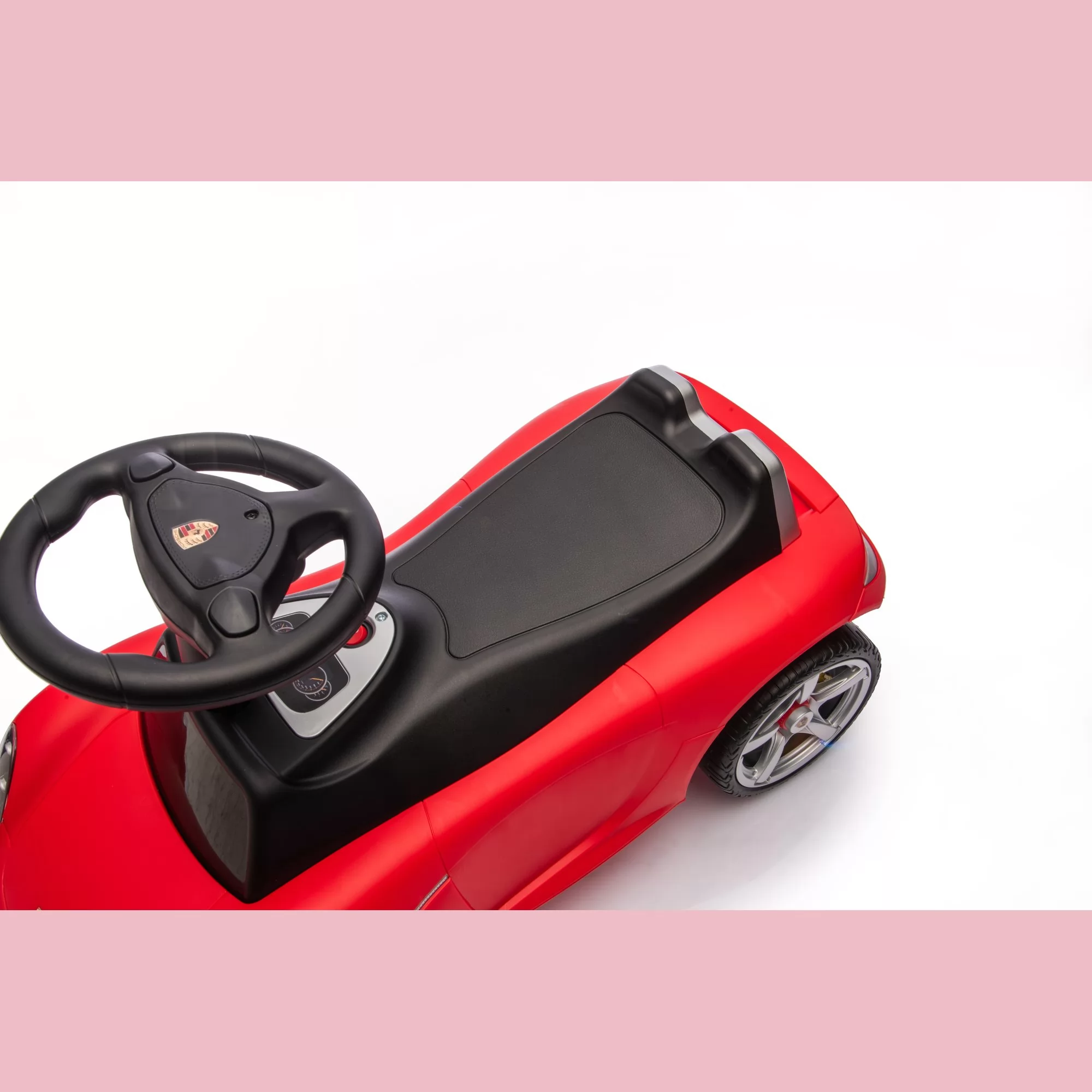 Official Licensed Porsche Foot-to-Floor Ride-On Car for Toddlers 18-60 Months with Engine Sound & Front Light