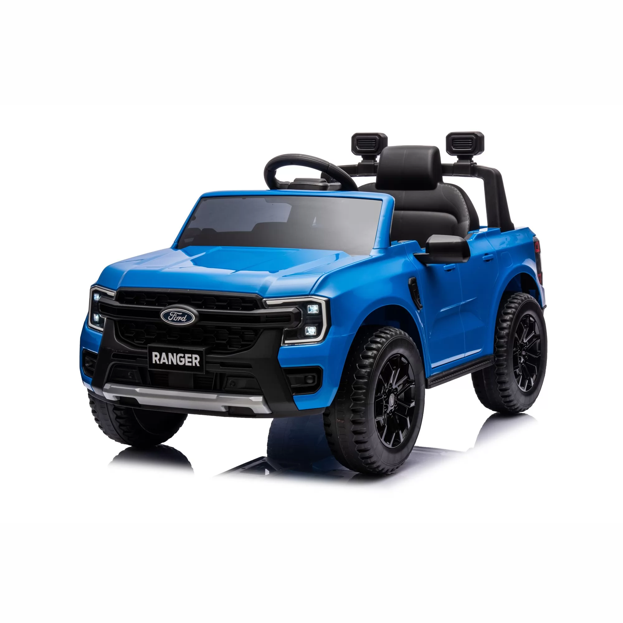 Official Licensed Ford Ranger Wildtrak Kids Ride-On Pickup Truck 12V with 2.4G Remote, Opening Cargo Bed & MP3