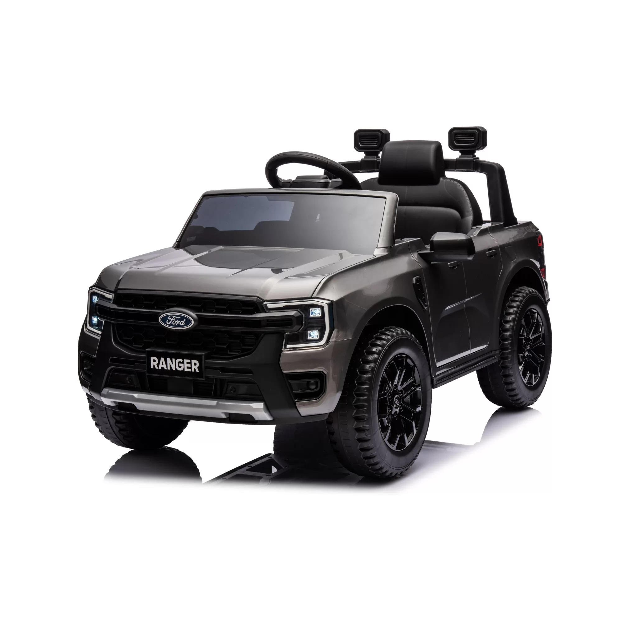 Official Licensed Ford Ranger Wildtrak Kids Ride-On Pickup Truck 12V with 2.4G Remote, Opening Cargo Bed & MP3