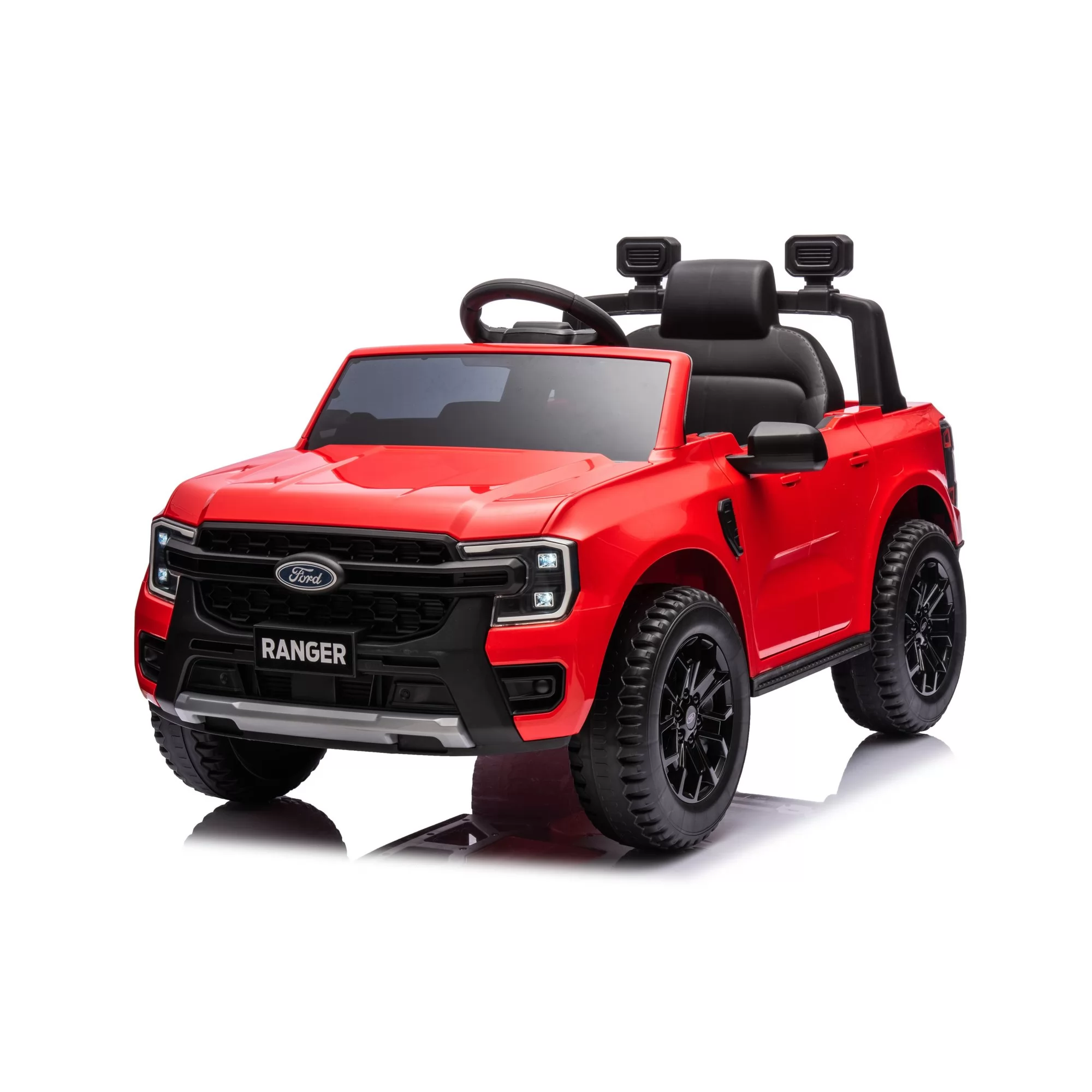 Official Licensed Ford Ranger Wildtrak Kids Ride-On Pickup Truck 12V with 2.4G Remote, Opening Cargo Bed & MP3