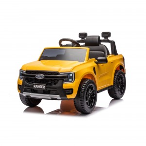 Official Licensed Ford Ranger Wildtrak Kids Ride-On Pickup Truck 12V with 2.4G Remote, Opening Cargo Bed & MP3