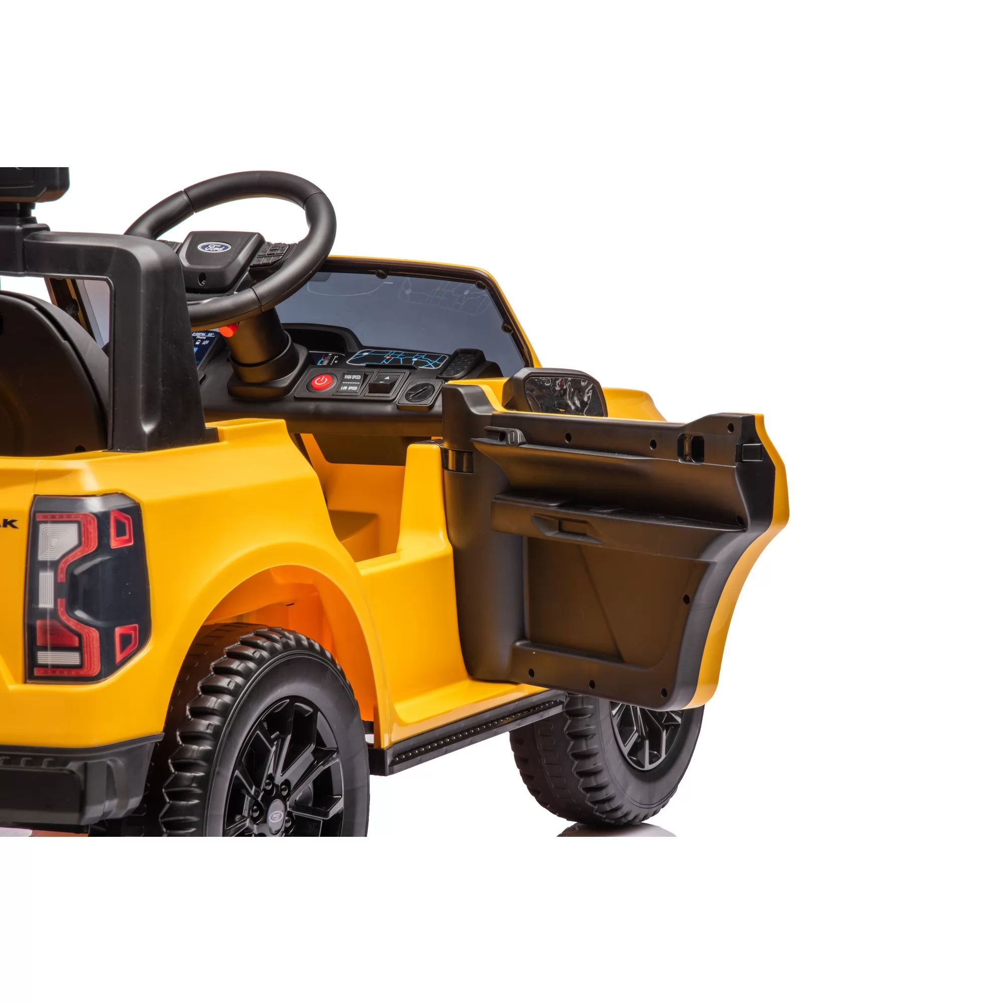 Official Licensed Ford Ranger Wildtrak Kids Ride-On Pickup Truck 12V with 2.4G Remote, Opening Cargo Bed & MP3