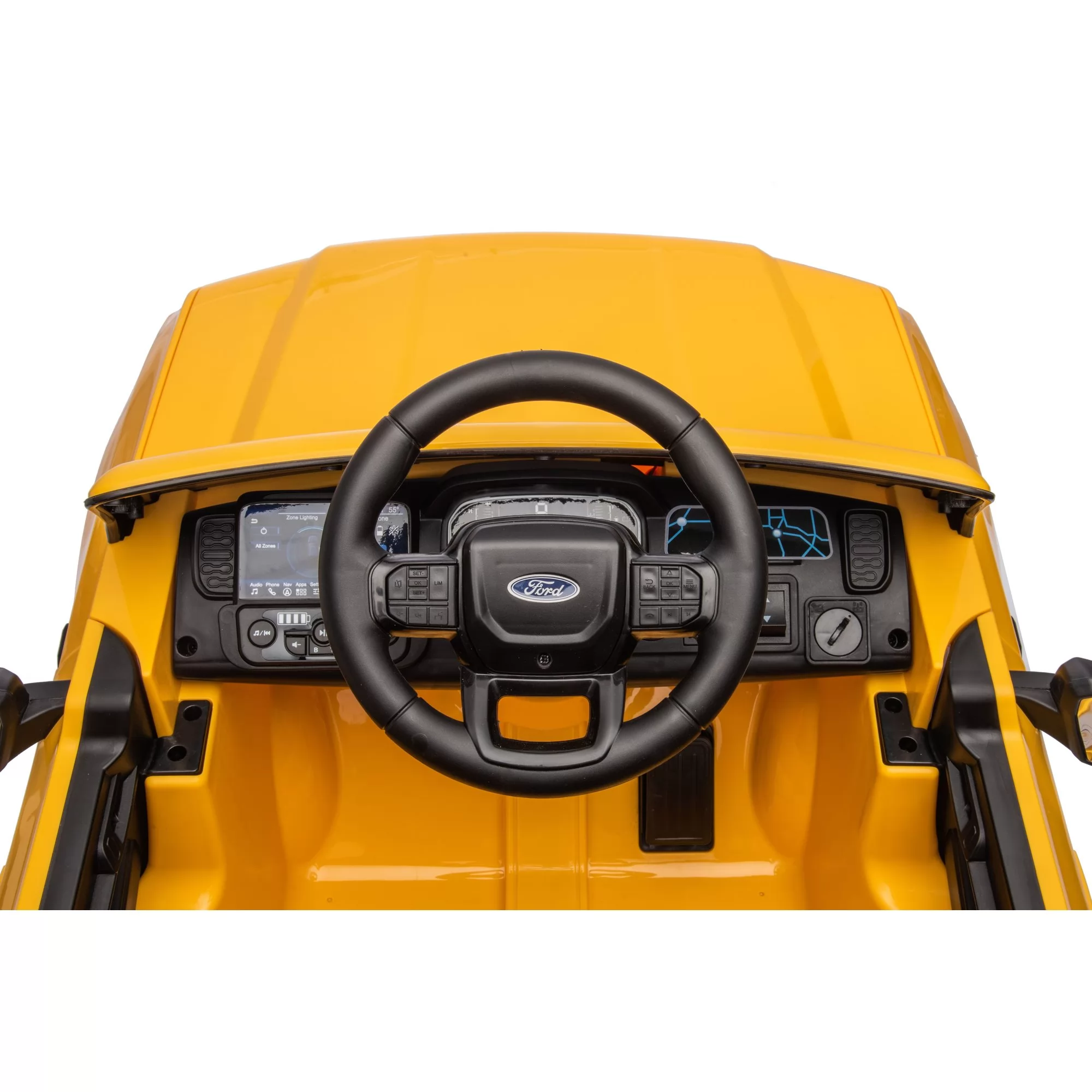 Official Licensed Ford Ranger Wildtrak Kids Ride-On Pickup Truck 12V with 2.4G Remote, Opening Cargo Bed & MP3