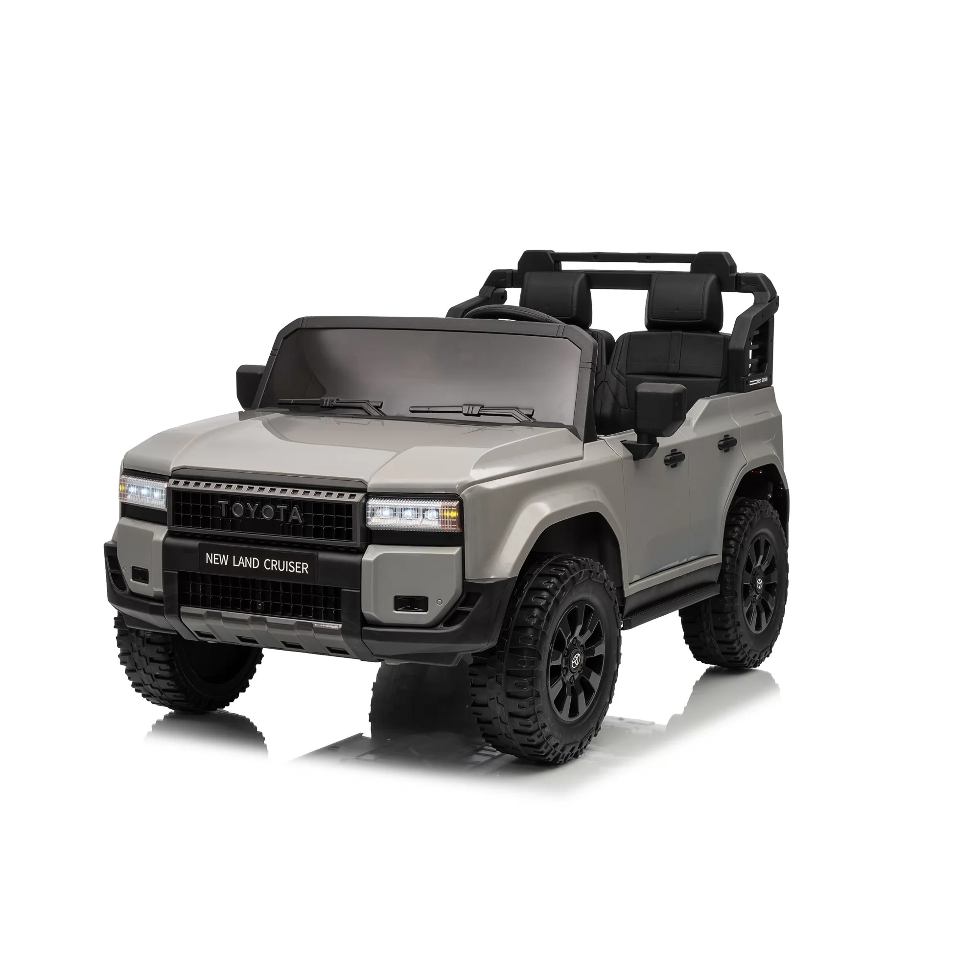 Official Licensed Toyota Prado Kids Ride-On Car 12V/24V with 2.4G Remote Control, Openable Doors & LED Lights