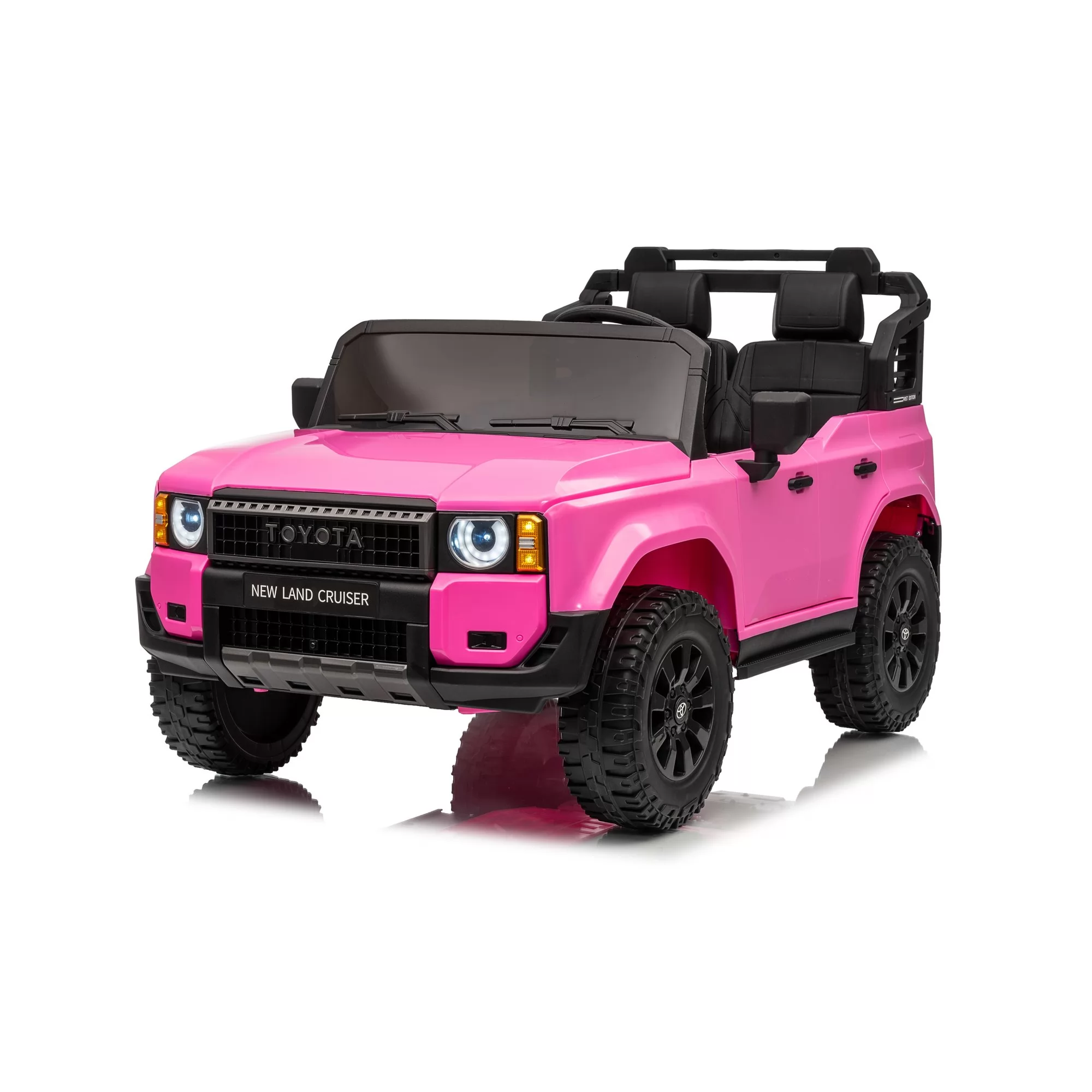 Official Licensed Toyota Prado Kids Ride-On Car 12V/24V with 2.4G Remote Control, Openable Doors & LED Lights