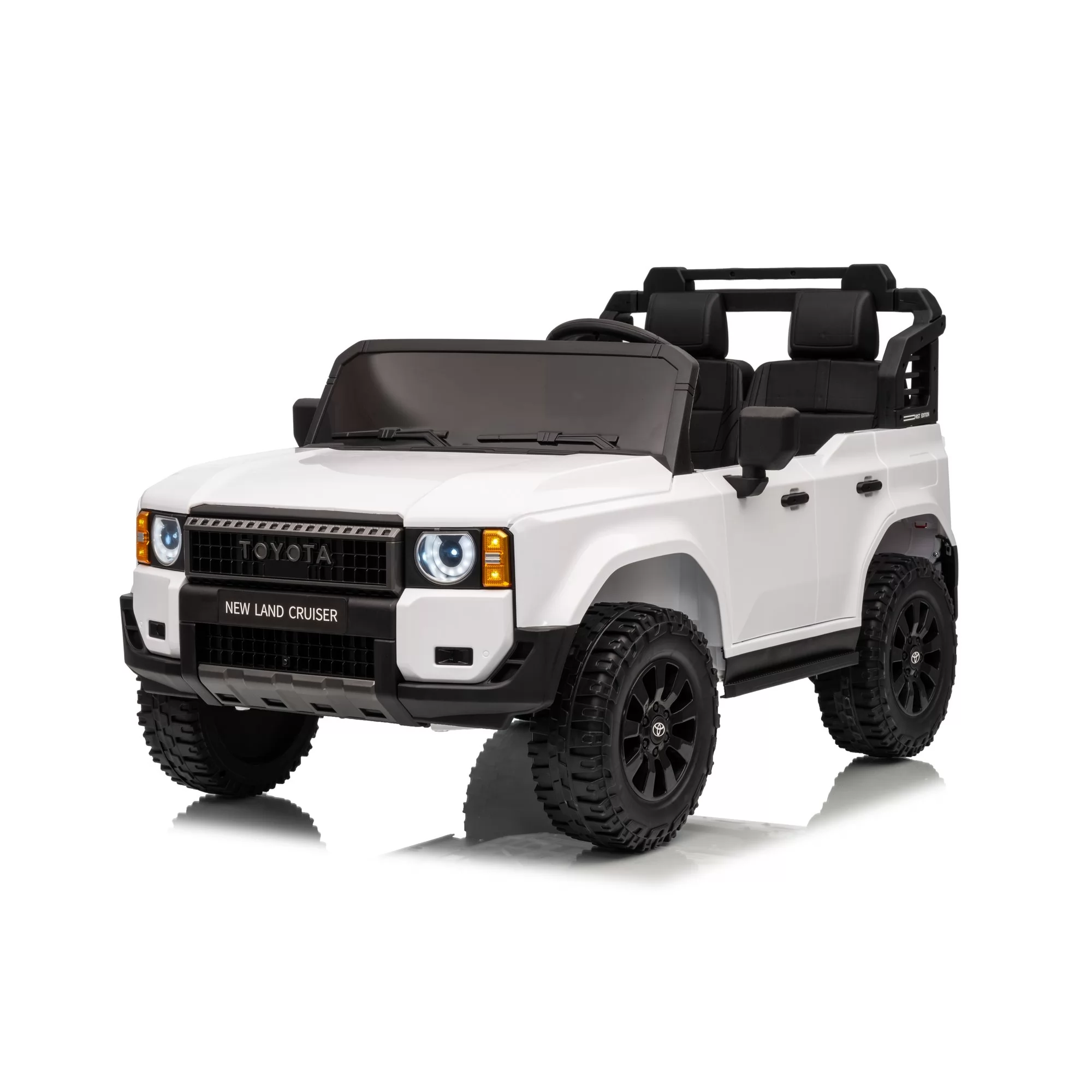 Official Licensed Toyota Prado Kids Ride-On Car 12V/24V with 2.4G Remote Control, Openable Doors & LED Lights