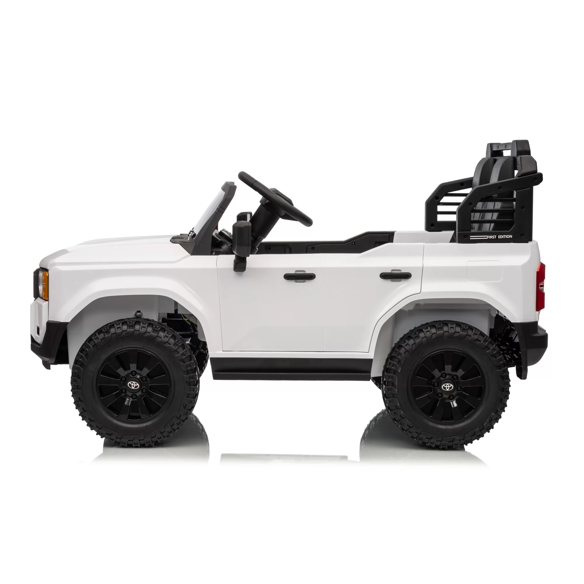 Official Licensed Toyota Prado Kids Ride-On Car 12V/24V with 2.4G Remote Control, Openable Doors & LED Lights